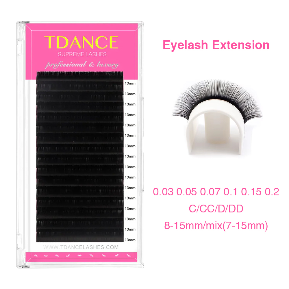 Eyelash Extension Korea - Индивидуальные Накладные ресницы TDANCE, накладные Профессиональные