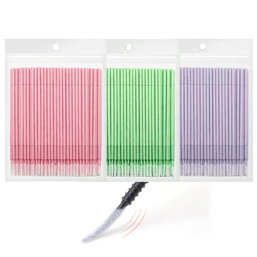 Eyelash Extension Glue Remover - 500 шт. аппликаторов для очистки ресниц: