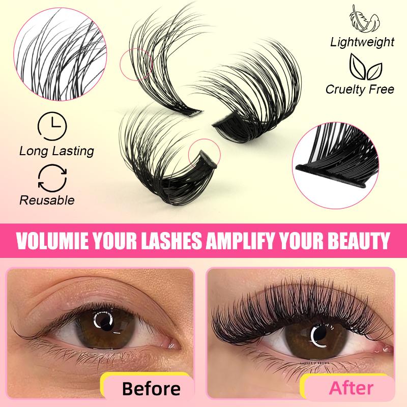Eyelash Extension Volume - Накладные ресницы-пучки, индивидуальные, смешанной длины, для