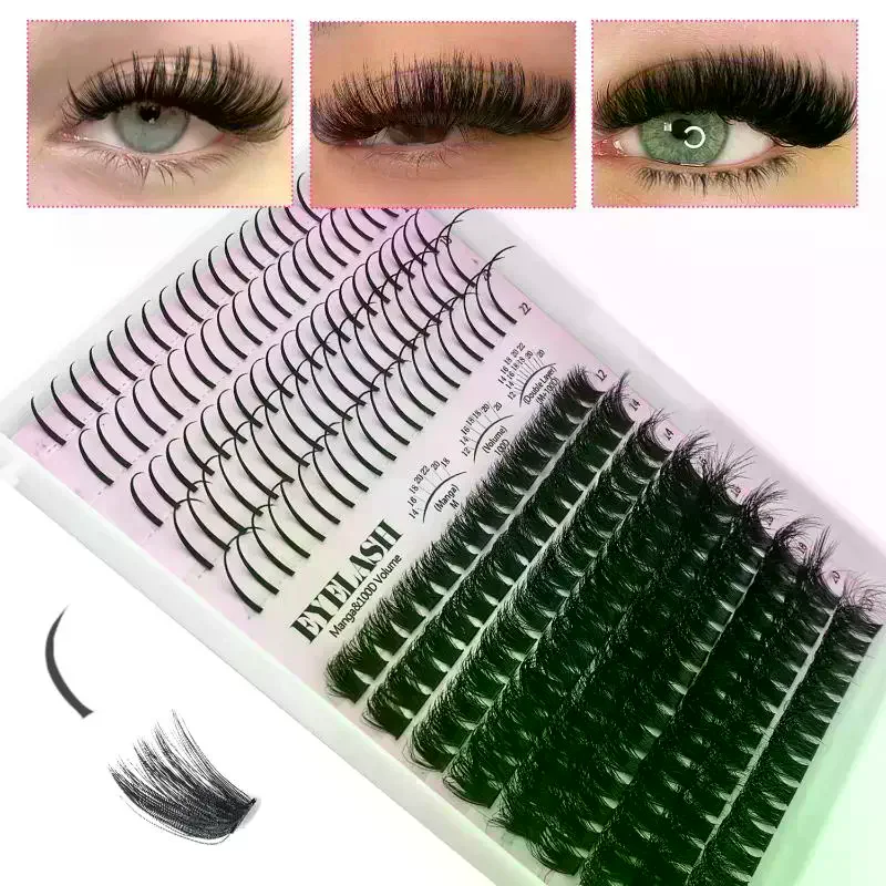Eyelash Extension Kits - Набор пучковых ресниц: объемные индивидуальные ресницы-кластеры