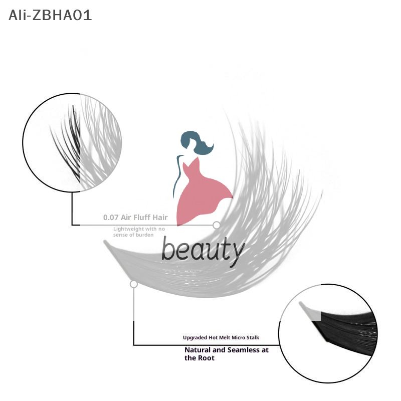 Eyelash Extension Kits - Набор 3D-ресниц из искусственного меха норки: