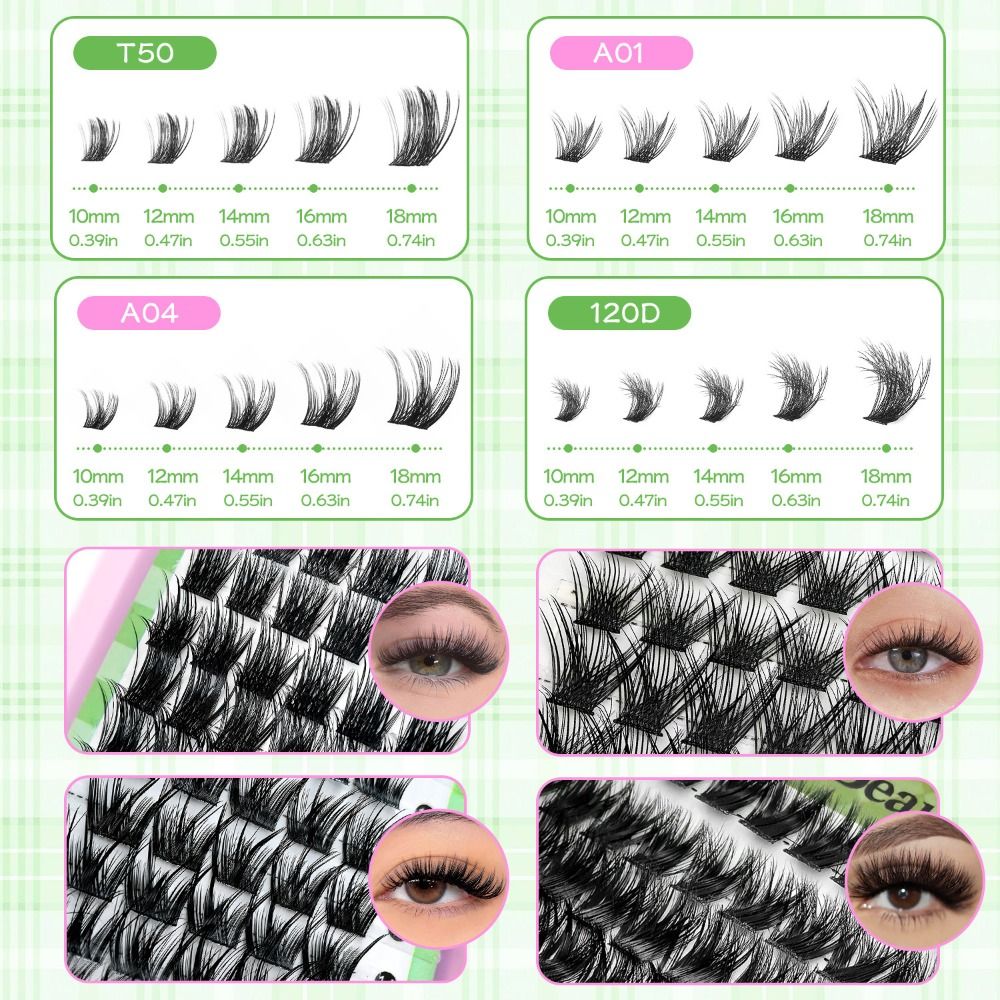 Натуральные накладные ресницы  – обзор и цена Eyelash Extension Kits