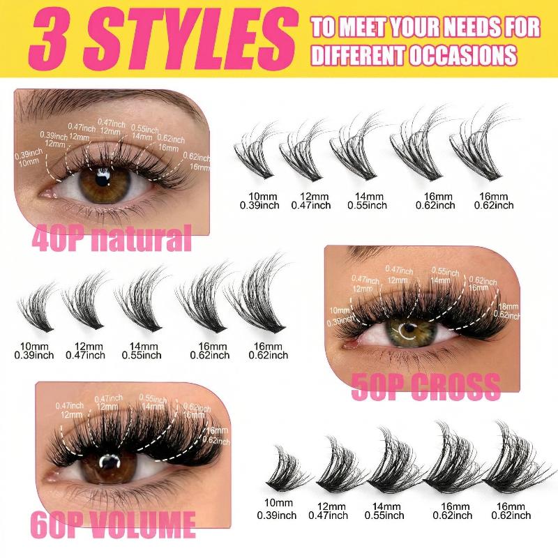 Накладные ресницы-пучки, индив – обзор и цена Eyelash Extension Volume