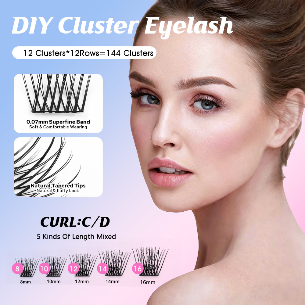 YUANZHIJIE новые кластеры «сде – обзор и цена Eyelash Extension Supernatural