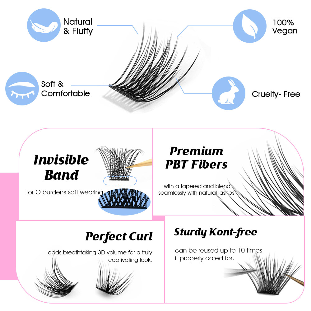 YUANZHIJIE новые кластеры «сде – обзор и цена Eyelash Extension Supernatural