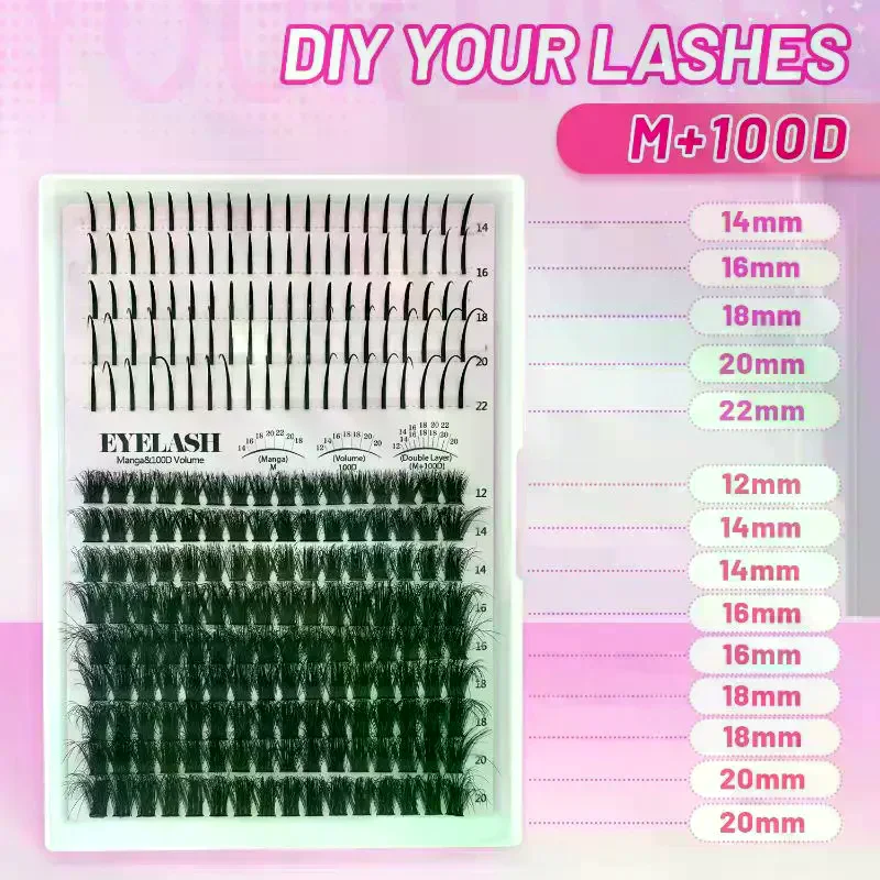Набор пучковых ресниц: объемны – обзор и цена Eyelash Extension Kits