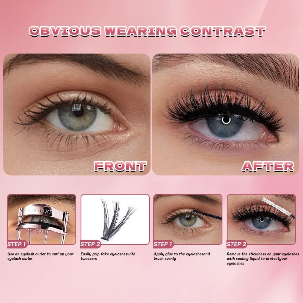 Накладные ресницы 8-16 мм: нат – обзор и цена Eyelash Extension Kits