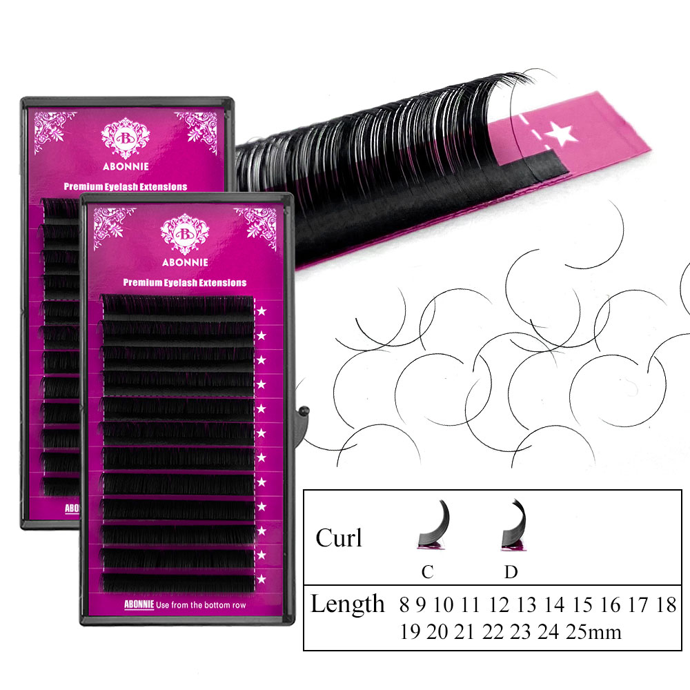 Abonnie B Curl 8-15 мм Искусст – обзор и цена Eyelash Extensions Classic