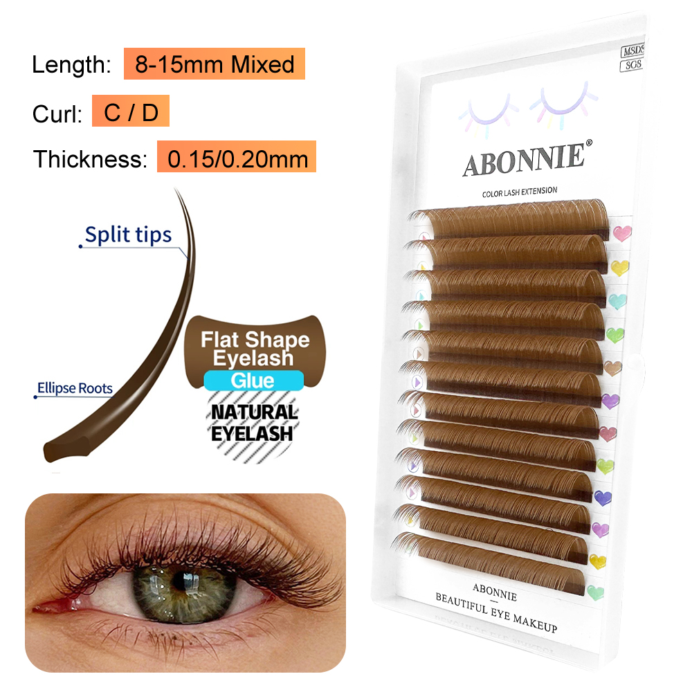 ABONNIE Коричневые эллиптическ – обзор и цена Eyelash Extension Supernatural